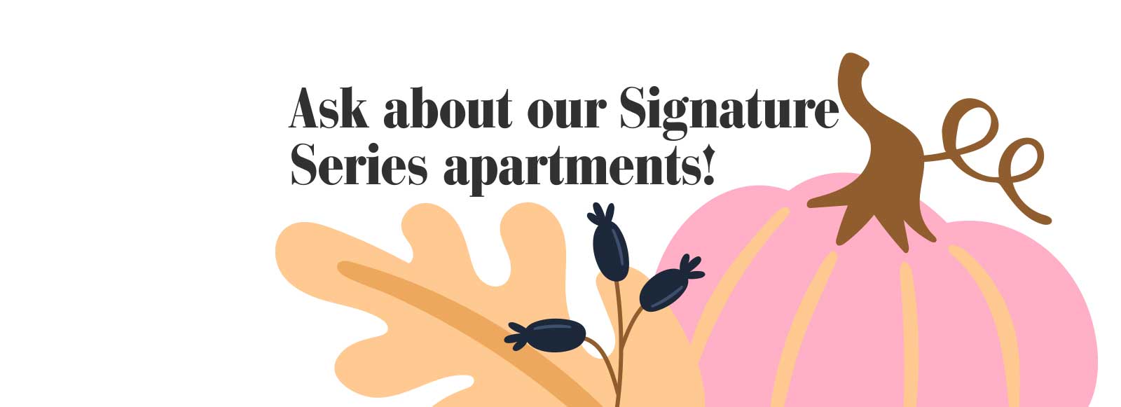 Ask about our Signature Series Apartments